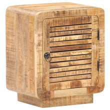 Load image into Gallery viewer, Mobiletto con anta 40x30x50 cm in Legno Massello di Mango Grezzo