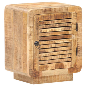 Mobiletto con anta 40x30x50 cm in Legno Massello di Mango Grezzo
