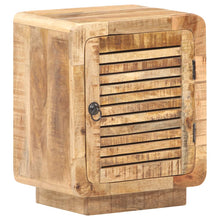 Load image into Gallery viewer, Mobiletto con anta 40x30x50 cm in Legno Massello di Mango Grezzo