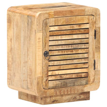Load image into Gallery viewer, Mobiletto con anta 40x30x50 cm in Legno Massello di Mango Grezzo