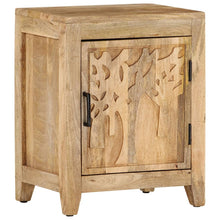 Load image into Gallery viewer, Mobiletto con anta 40x30x50 cm in Legno Massello di Mango