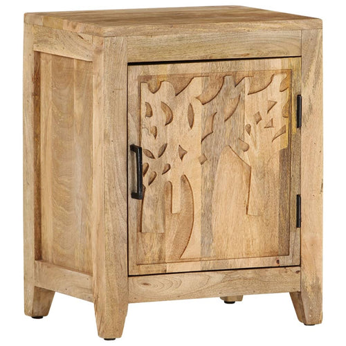 Mobiletto con anta 40x30x50 cm in Legno Massello di Mango