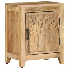 Load image into Gallery viewer, Mobiletto con anta 40x30x50 cm in Legno Massello di Mango