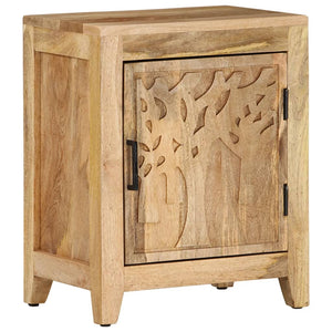 Mobiletto con anta 40x30x50 cm in Legno Massello di Mango