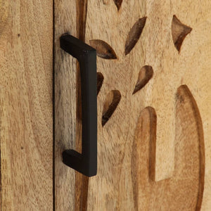 Mobiletto con anta 40x30x50 cm in Legno Massello di Mango