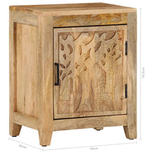 Load image into Gallery viewer, Mobiletto con anta 40x30x50 cm in Legno Massello di Mango