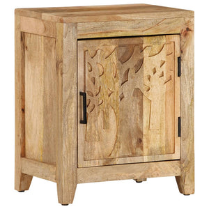 Mobiletto con anta 40x30x50 cm in Legno Massello di Mango
