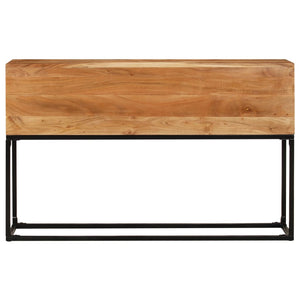 Mobiletto Consolle 120x30x75 cm in Legno Massello di Acacia