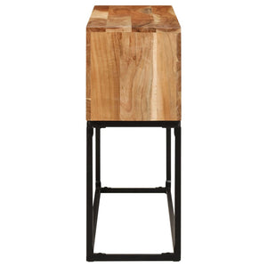 Mobiletto Consolle 120x30x75 cm in Legno Massello di Acacia