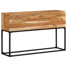 Carica l&#39;immagine nel visualizzatore di Gallery, Mobiletto Consolle 120x30x75 cm in Legno Massello di Acacia