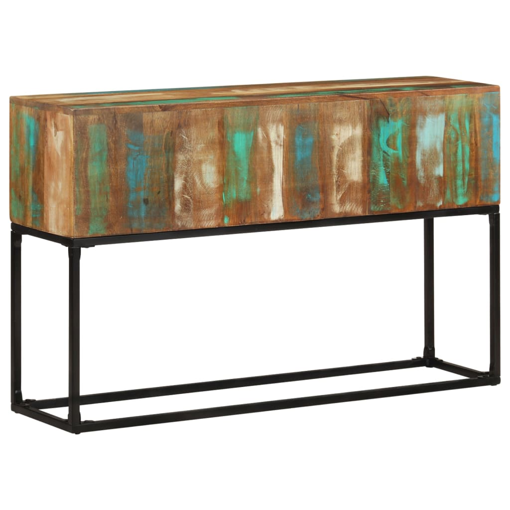 Mobiletto Consolle 120x30x75 cm in Legno Massello di Recupero