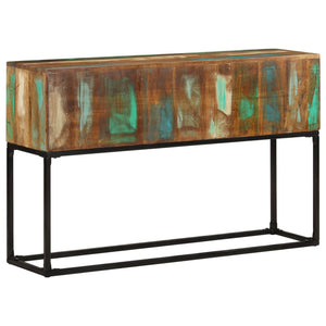 Mobiletto Consolle 120x30x75 cm in Legno Massello di Recupero