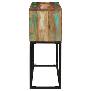 Mobiletto Consolle 120x30x75 cm in Legno Massello di Recupero
