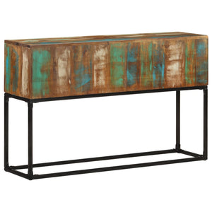 Mobiletto Consolle 120x30x75 cm in Legno Massello di Recupero