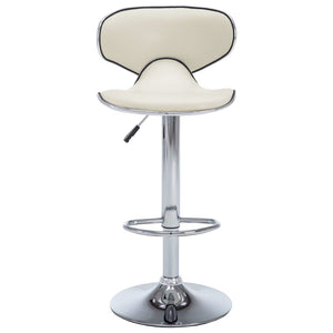 Sgabelli da Bar 2 pz Crema Similpelle