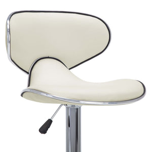 Sgabelli da Bar 2 pz Crema Similpelle