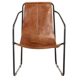 Poltrona Relax Marrone in Vera Pelle