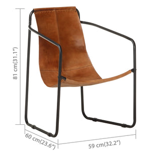 Poltrona Relax Marrone in Vera Pelle
