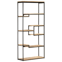 Load image into Gallery viewer, Libreria 80x30x180 cm in Legno di Mango Grezzo