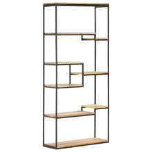 Load image into Gallery viewer, Libreria 80x30x180 cm in Legno di Mango Grezzo