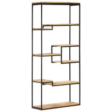 Load image into Gallery viewer, Libreria 80x30x180 cm in Legno di Mango Grezzo