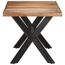 Load image into Gallery viewer, Tavolo da Pranzo 160x80x75 cm Legno Massello con Finitura Ambra