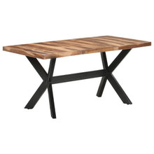 Load image into Gallery viewer, Tavolo da Pranzo 160x80x75 cm Legno Massello con Finitura Ambra