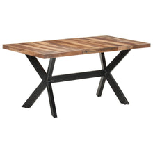 Load image into Gallery viewer, Tavolo da Pranzo 160x80x75 cm Legno Massello con Finitura Ambra