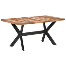 Load image into Gallery viewer, Tavolo da Pranzo 160x80x75 cm Legno Massello con Finitura Ambra