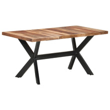 Load image into Gallery viewer, Tavolo da Pranzo 160x80x75 cm Legno Massello con Finitura Ambra