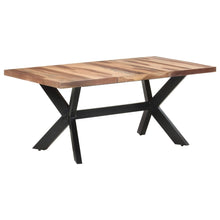 Load image into Gallery viewer, Tavolo da Pranzo 180x90x75 cm Legno Massello con Finitura Ambra