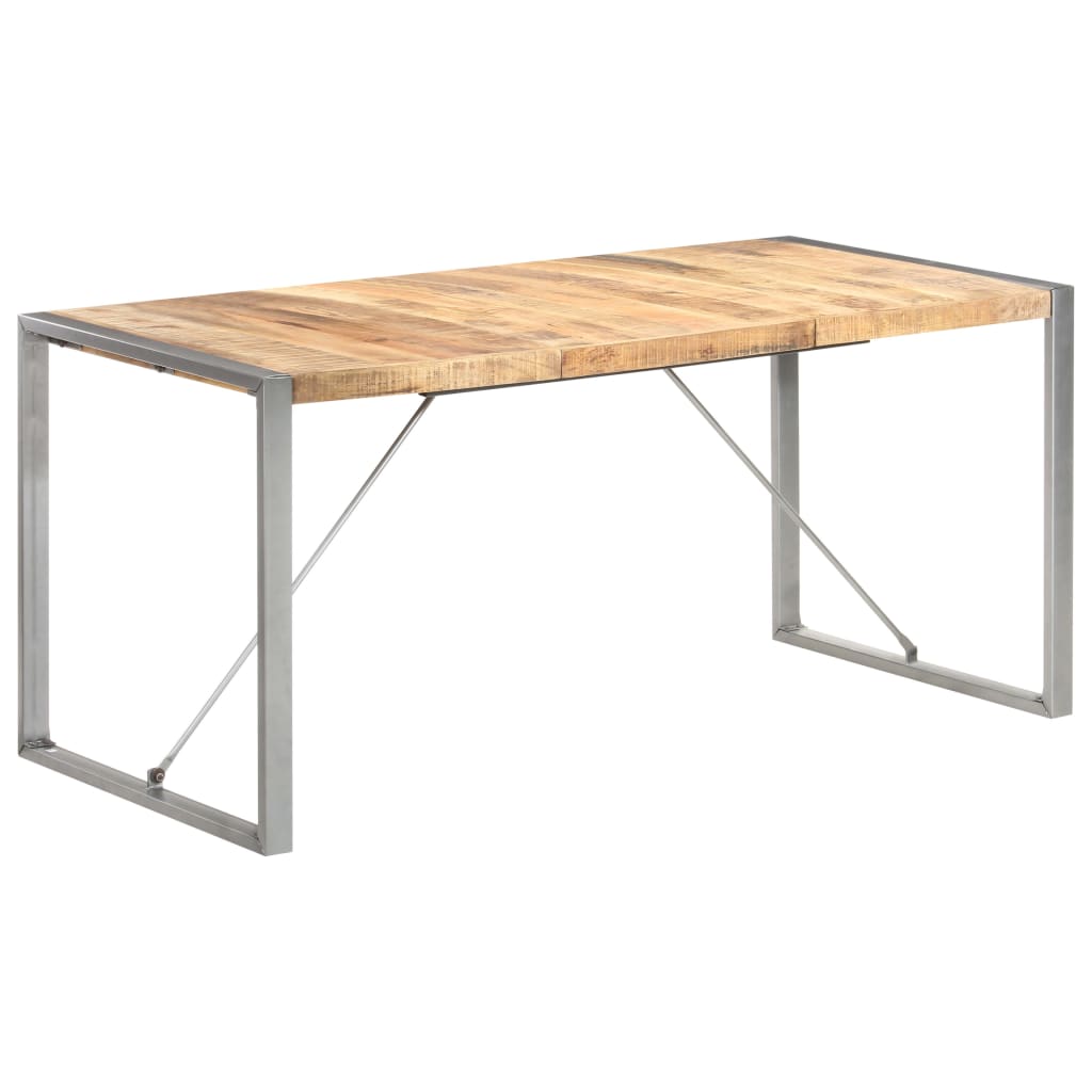 Tavolo da Pranzo 160x80x75 cm in Legno Massello di Mango
