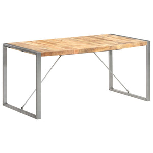 Tavolo da Pranzo 160x80x75 cm in Legno Massello di Mango