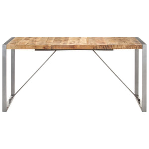 Tavolo da Pranzo 160x80x75 cm in Legno Massello di Mango
