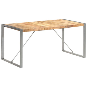 Tavolo da Pranzo 160x80x75 cm in Legno Massello di Mango