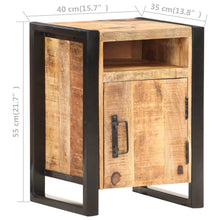 Laden Sie das Bild in den Galerie-Viewer, Mobiletto 40x35x55 cm in Legno Massello di Mango