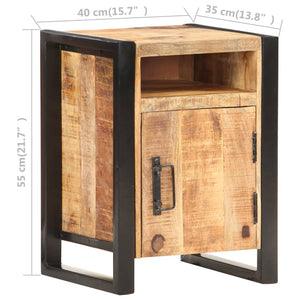 Mobiletto 40x35x55 cm in Legno Massello di Mango