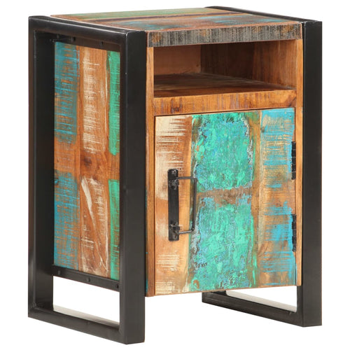 Mobiletto con anta 40x35x55 cm in Legno Massello di Recupero