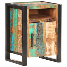 Load image into Gallery viewer, Mobiletto con anta 40x35x55 cm in Legno Massello di Recupero