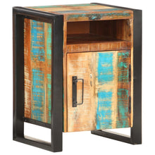 Load image into Gallery viewer, Mobiletto con anta 40x35x55 cm in Legno Massello di Recupero