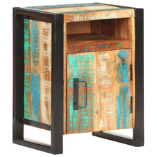 Load image into Gallery viewer, Mobiletto con anta 40x35x55 cm in Legno Massello di Recupero