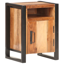 Laden Sie das Bild in den Galerie-Viewer, Comodino 40x35x55cm in Legno Massello di Acacia