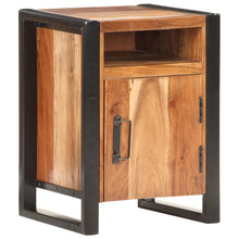 Laden Sie das Bild in den Galerie-Viewer, Comodino 40x35x55cm in Legno Massello di Acacia