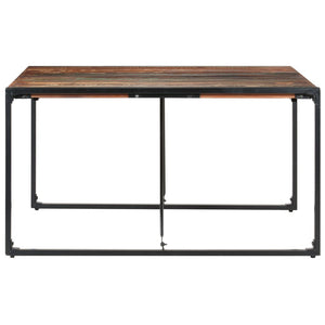 Tavolo da Pranzo 140x140x75 cm in Legno Massello di Recupero