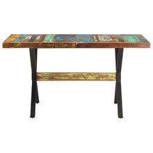 Carica l&#39;immagine nel visualizzatore di Gallery, Tavolo da Pranzo 140x70x76 cm in Legno Massello di Recupero