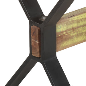 Tavolo da Pranzo 140x70x76 cm in Legno Massello di Recupero