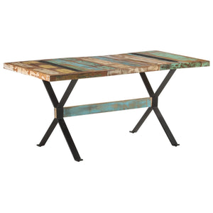 Tavolo da Pranzo 160x80x76 cm in Legno Massello di Recupero