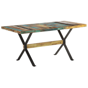 Tavolo da Pranzo 160x80x76 cm in Legno Massello di Recupero