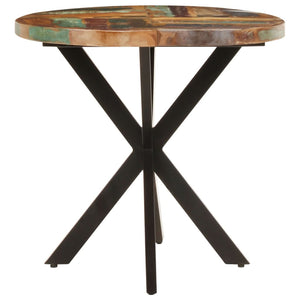 Tavolo da Pranzo 140x80x75 cm in Legno Massello di Rovere