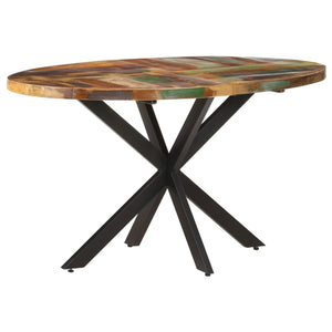 Tavolo da Pranzo 140x80x75 cm in Legno Massello di Rovere